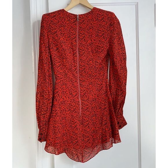 Alice & Olivia Polly Animal Print Night Out Dress - Picture 9 of 11